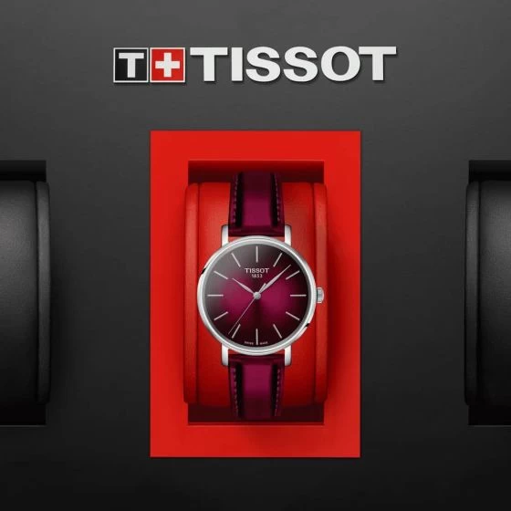 Tissot Everytime Lady Dark Burgundy Watch T143.210.17.331.00 8 Tissot Everytime Lady Dark Burgundy Watch T143.210.17.331.00 - Image 6