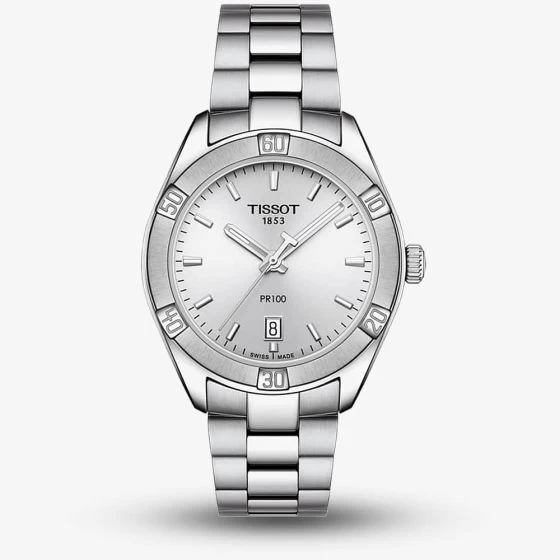 Tissot Ladies T-Classic PR 100 Sports Chic Silver Watch T101.910.11.031.00 3 Tissot Ladies T-Classic PR 100 Sports Chic Silver Watch T101.910.11.031.00
