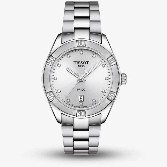 Tissot Ladies T-Classic PR 100 Sports Chic Diamond Watch T101.910.11.036.00 3 Tissot Ladies T-Classic PR 100 Sports Chic Diamond Watch T101.910.11.036.00