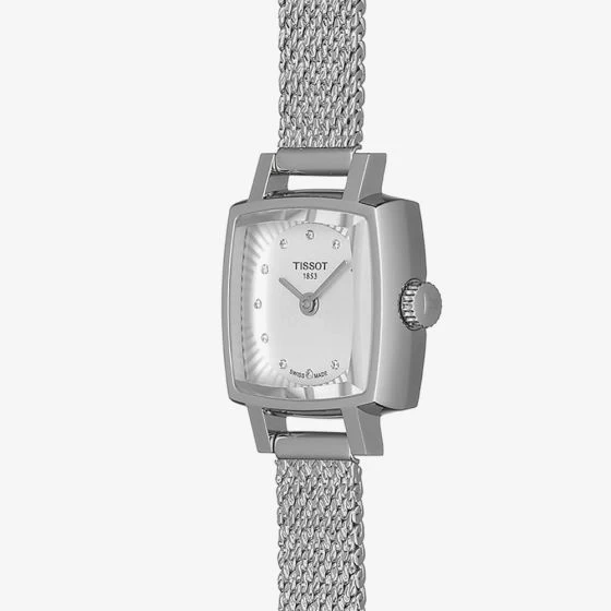 Tissot Ladies T-Lady Lovely Square Diamond Mesh Bracelet Watch T058.109.11.036.00 7 Tissot Ladies T-Lady Lovely Square Diamond Mesh Bracelet Watch T058.109.11.036.00 - Image 5