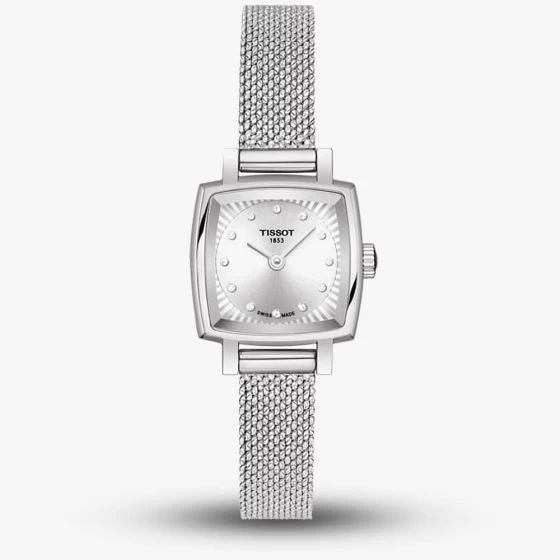 Tissot Ladies T-Lady Lovely Square Diamond Mesh Bracelet Watch T058.109.11.036.00 3 Tissot Ladies T-Lady Lovely Square Diamond Mesh Bracelet Watch T058.109.11.036.00