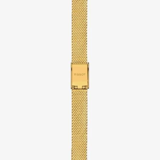 Tissot Ladies T-Lady Lovely Square Gold Tone Mesh Bracelet Watch T058.109.33.031.00 5 Tissot Ladies T-Lady Lovely Square Gold Tone Mesh Bracelet Watch T058.109.33.031.00 - Image 3
