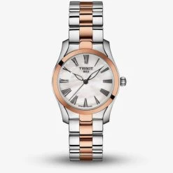 Tissot Ladies T-Wave Rose Gold Two Tone Watch T112.210.22.113.01