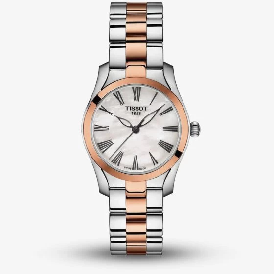 Tissot Ladies T-Wave Rose Gold Two Tone Watch T112.210.22.113.01 3 Tissot Ladies T-Wave Rose Gold Two Tone Watch T112.210.22.113.01