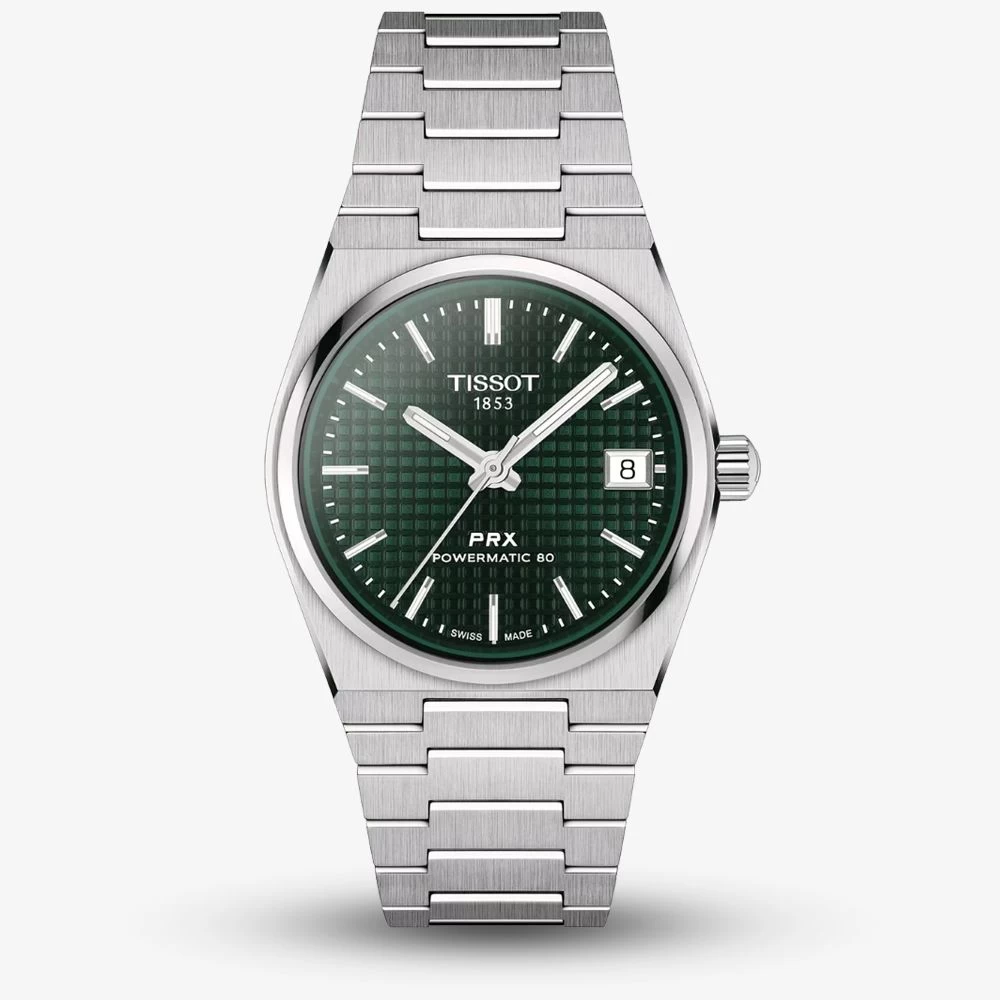 Tissot Ladies PRX Powermatic 80 Green Dial Watch T137.207.11.091.00 3 Tissot Ladies PRX Powermatic 80 Green Dial Watch T137.207.11.091.00