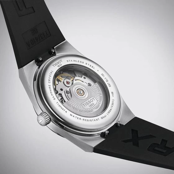 Tissot Mens Prx Powermatic Rubber Strap Watch T137.407.17.051.00 7 Tissot Mens Prx Powermatic Rubber Strap Watch T137.407.17.051.00 - Image 5