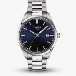 Tissot PR 100 Silver & Blue Watch T1504101104100