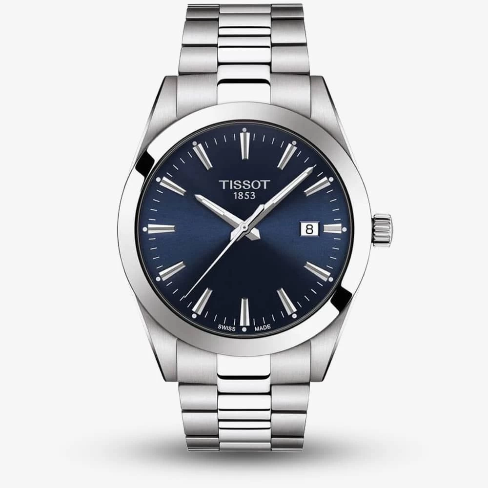 Tissot Mens T-Classic Stainless Steel Bracelet Navy Dial Dy Watch T127.410.11.041.00 3 Tissot Mens T-Classic Stainless Steel Bracelet Navy Dial Dy Watch T127.410.11.041.00