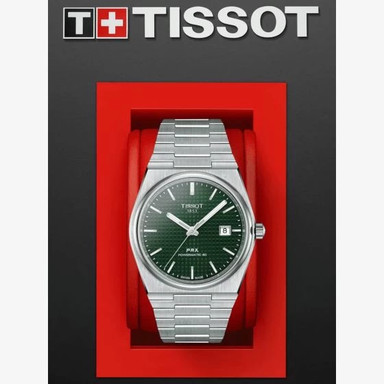 Tissot Mens PRX Powermatic 80 Automatic Green Watch T137.407.11.091.00 7 Tissot Mens PRX Powermatic 80 Automatic Green Watch T137.407.11.091.00 - Image 5