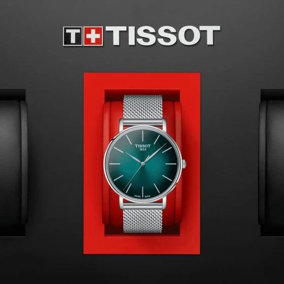 Tissot Everytime Gent Blue Mesh Watch T143.410.11.091.00 8 Tissot Everytime Gent Blue Mesh Watch T143.410.11.091.00 - Image 6