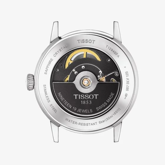 Tissot Mens T-Classic Dream Swissmatic Automatic Black Leather Strap Watch T129.407.16.051.00 5 Tissot Mens T-Classic Dream Swissmatic Automatic Black Leather Strap Watch T129.407.16.051.00 - Image 3